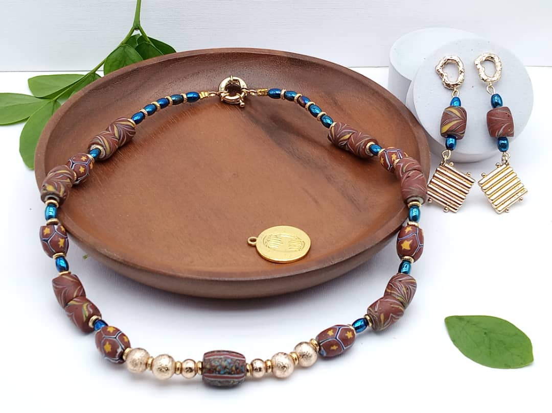 Parure Millefiori Brown image