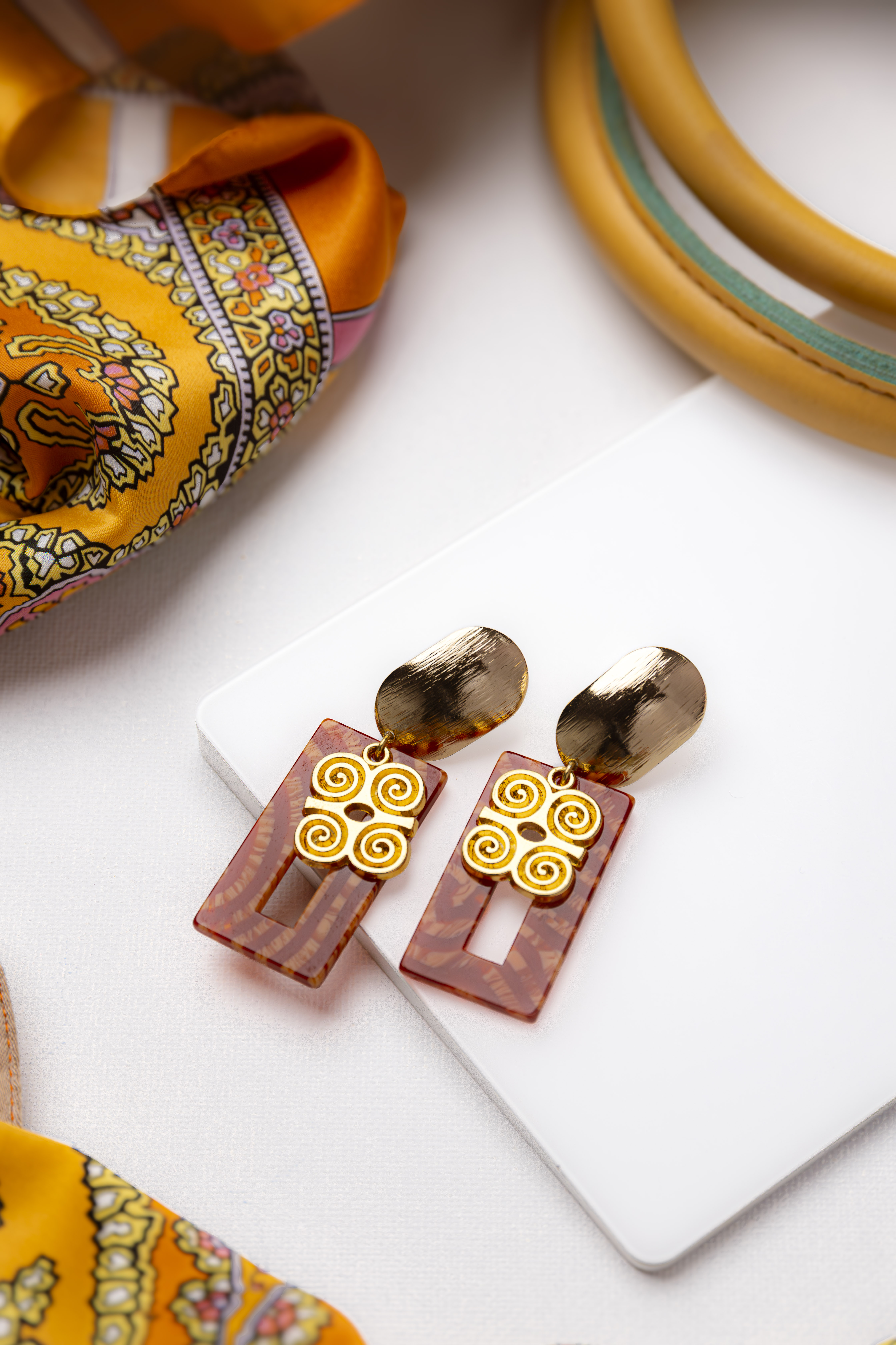 Boucles d'oreilles Shantys Adinkra image hover