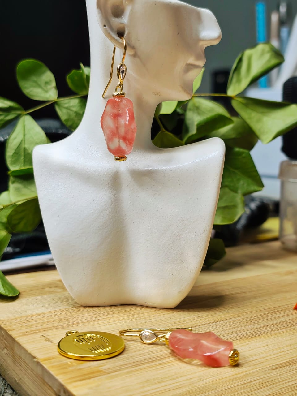 Parure en ras de cou Quartz rose image hover
