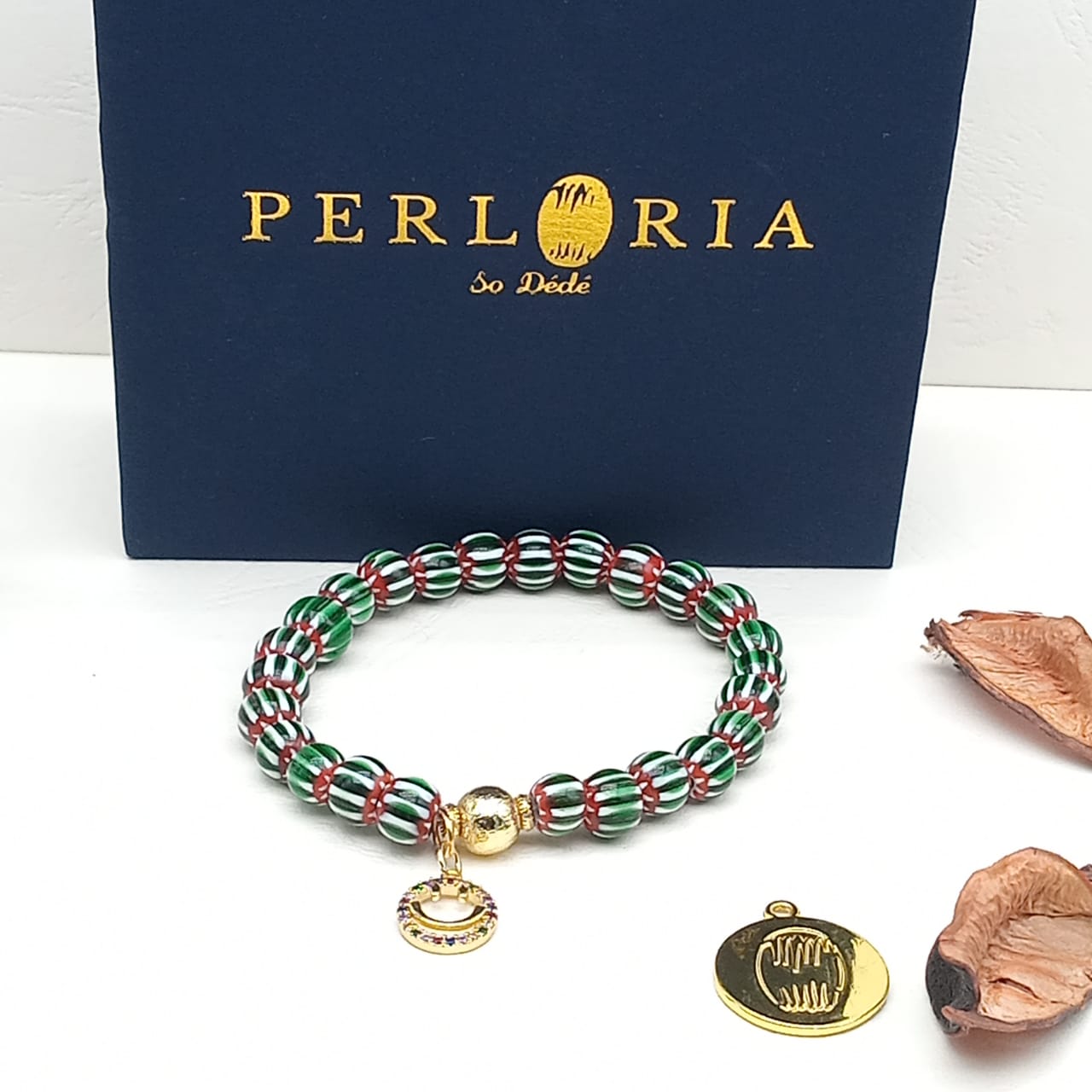 Bracelet en perles Chevron Ronde image hover