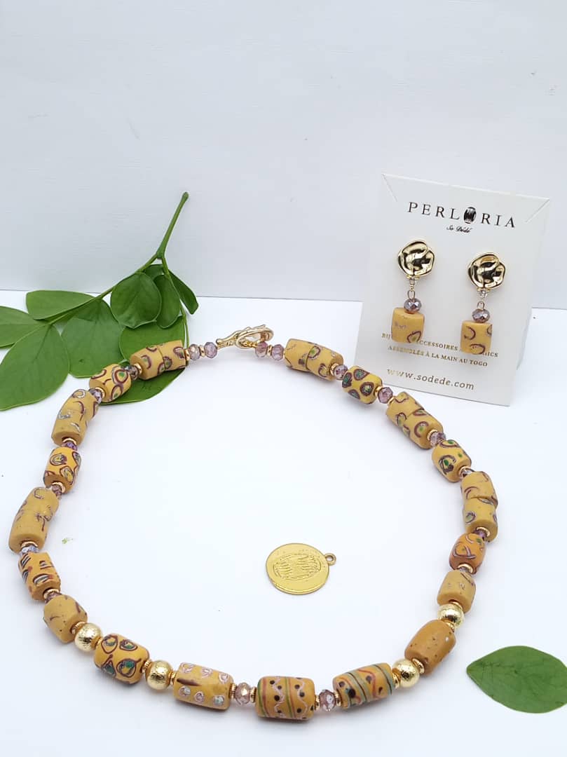 Parure Millefiori et cristaux image