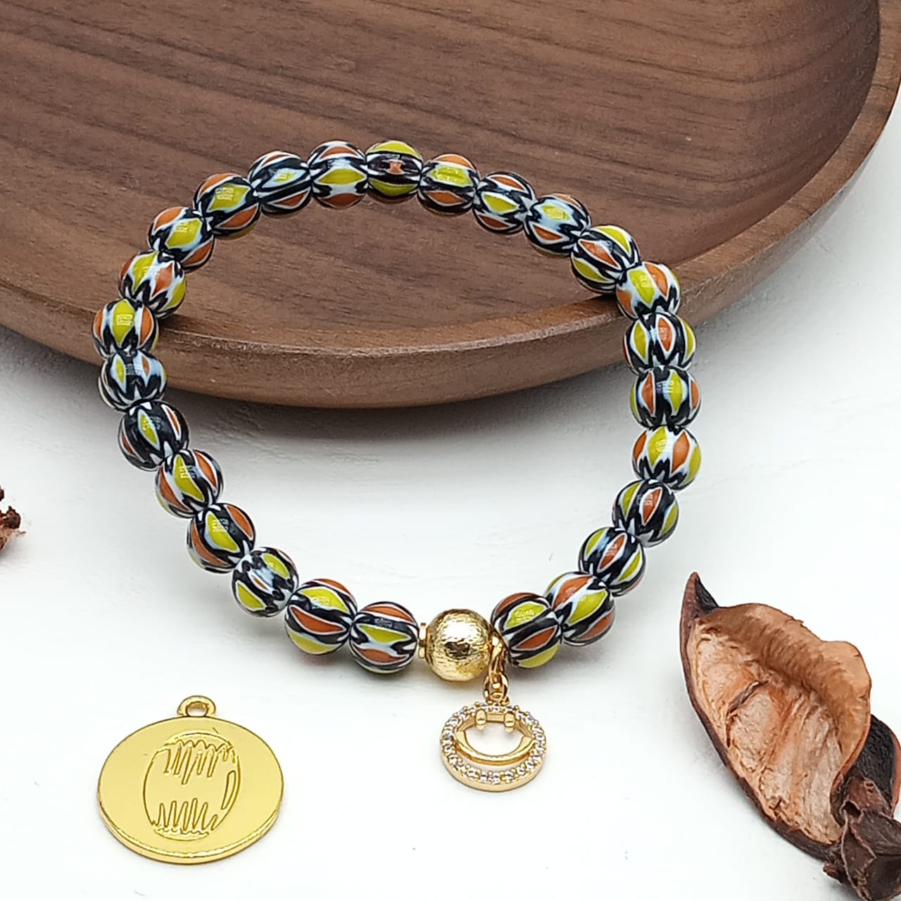 Bracelet en perles chevron image