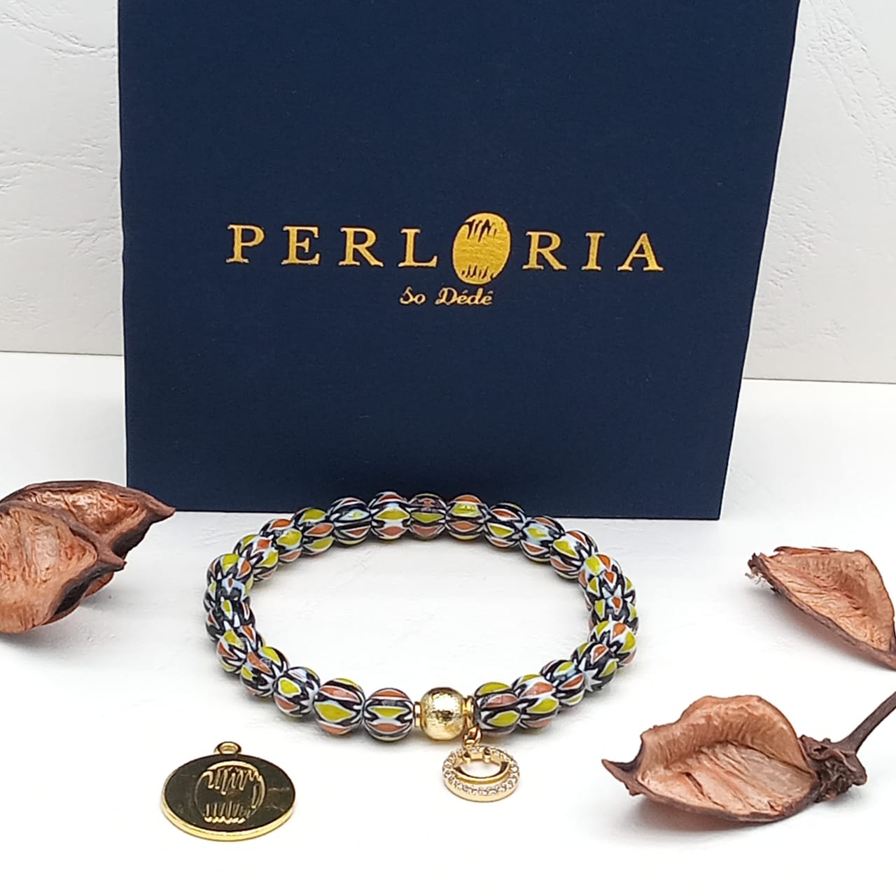 Bracelet en perles chevron image hover