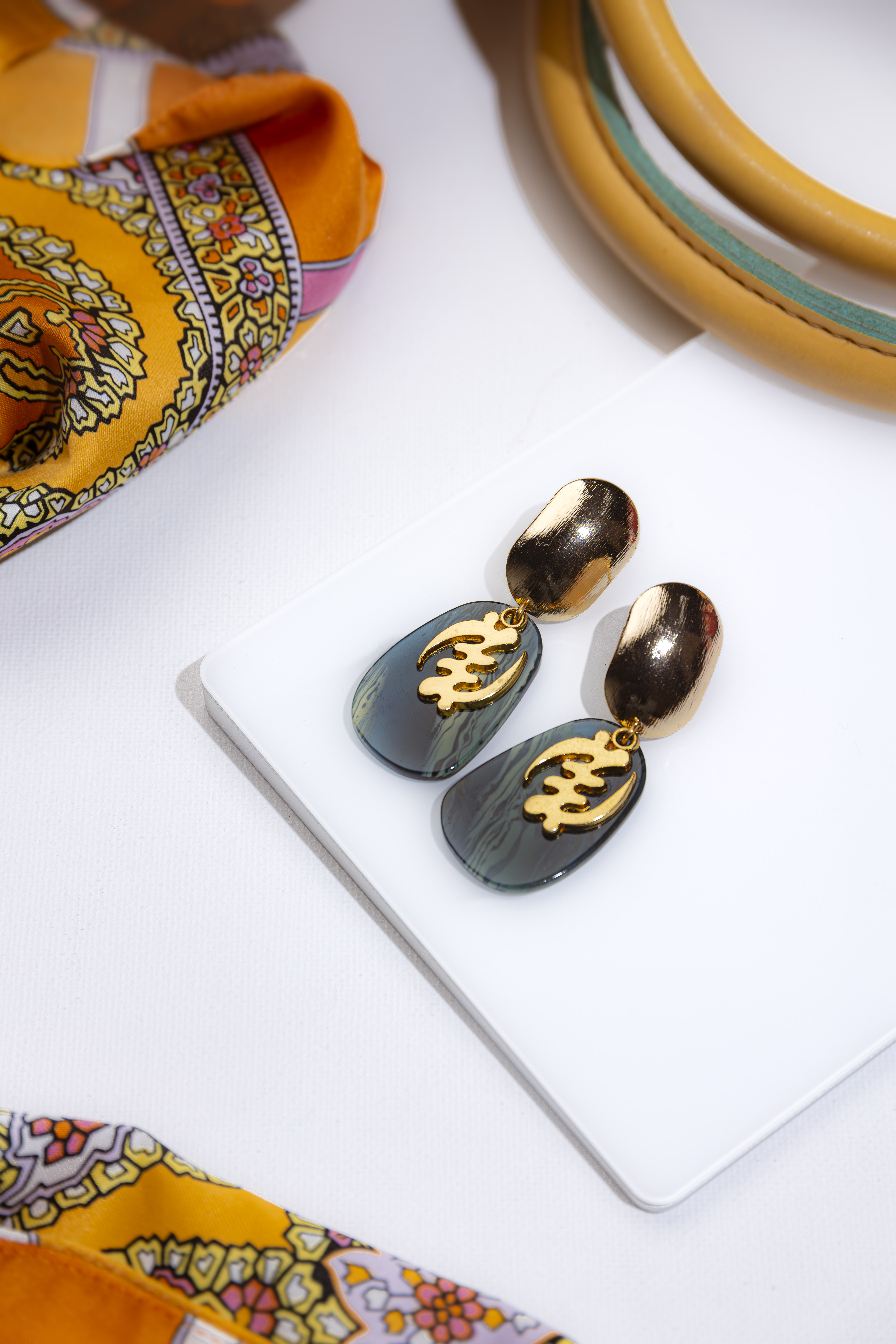 Boucles d'oreilles Shantys Adinkra Ronde image 4