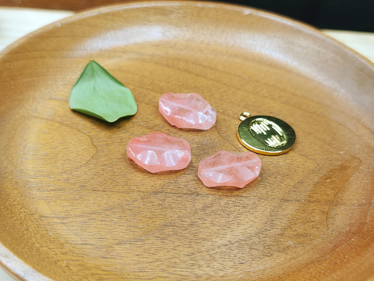Parure en ras de cou Quartz rose image 4